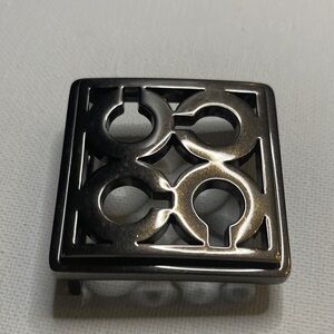 Coach Gunmetal Square Belt Buckle